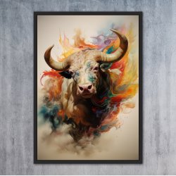Dynamic Bull in Nebulous Rainbows - Lrred