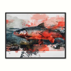 Fiske Plakat 3 - Laks