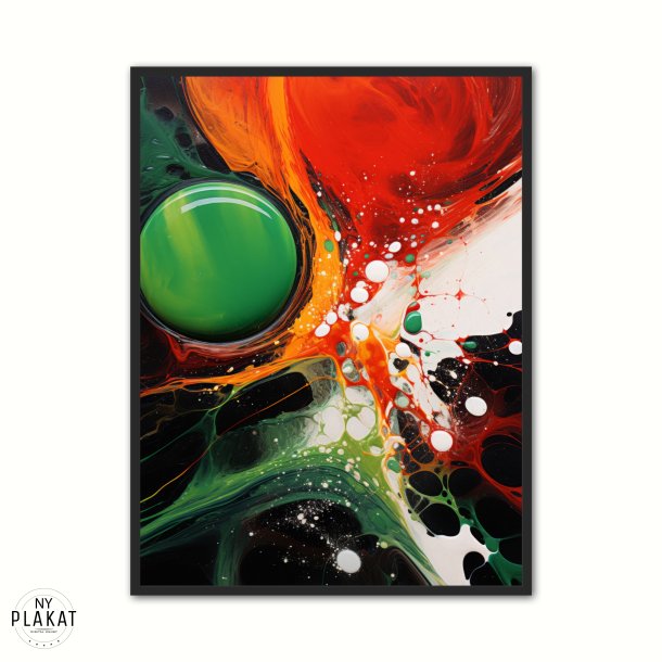 Emerald Rhapsody - Abstrakt Plakat