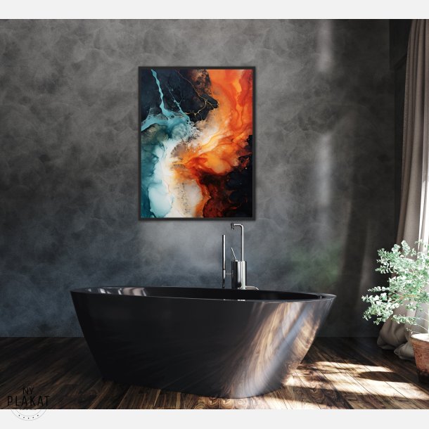 Aquatic Reverie - Abstrakt Plakat