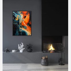 Opulent Abyss - Abstrakt Plakat