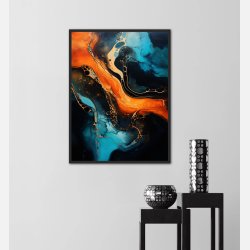 Harmonic Hues - Abstrakt Plakat