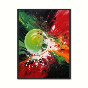 Darkened Verdure Whispers - Abstrakt Plakat