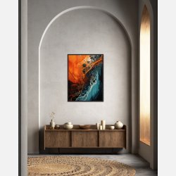 Chromatic Whispers - Abstrakt Plakat