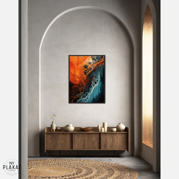 Chromatic Whispers - Abstrakt Plakat