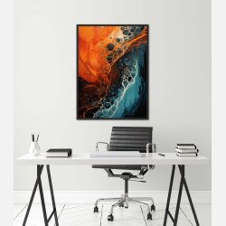 Chromatic Whispers - Abstrakt Plakat