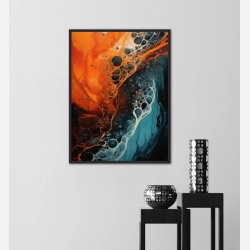 Chromatic Whispers - Abstrakt Plakat