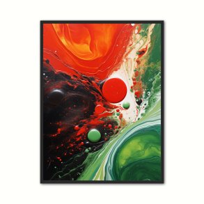 Dynamic Burgundy Illusion - Abstrakt Plakat