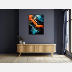 Harmonic Hues - Abstrakt Plakat