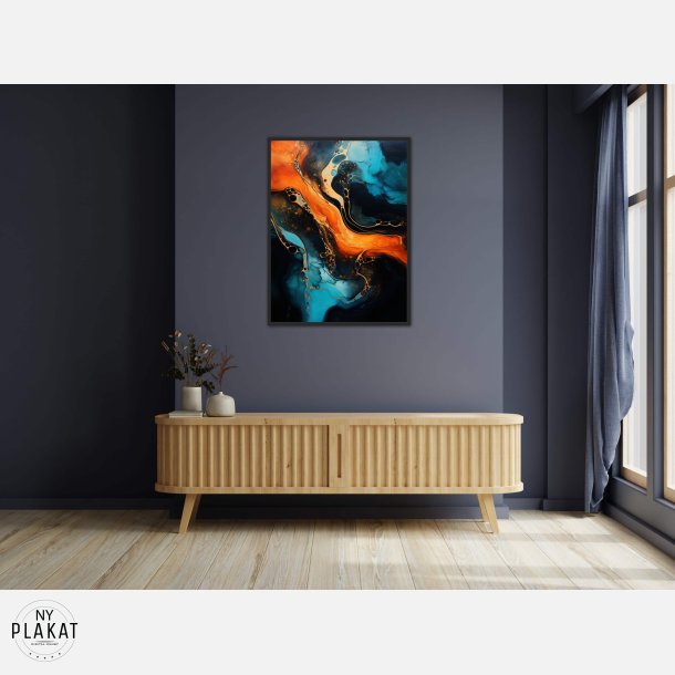 Harmonic Hues - Abstrakt Plakat