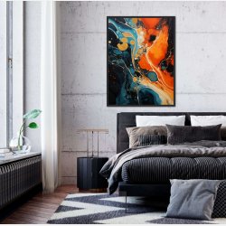 Opulent Abyss - Abstrakt Plakat