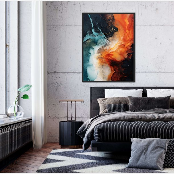 Aquatic Reverie - Abstrakt Plakat