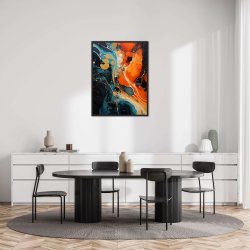 Opulent Abyss - Abstrakt Plakat