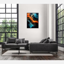 Harmonic Hues - Abstrakt Plakat