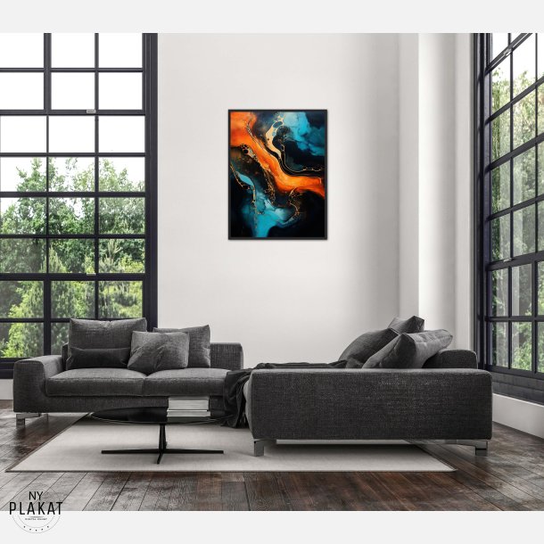 Harmonic Hues - Abstrakt Plakat