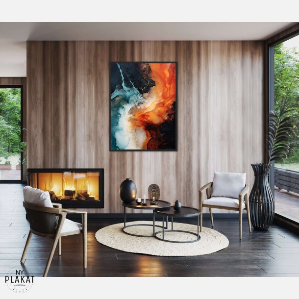 Aquatic Reverie - Abstrakt Plakat