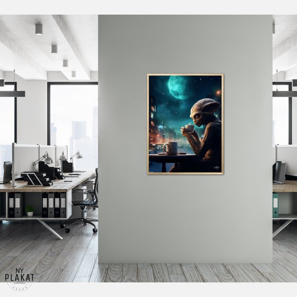 Alien med kaffe Nr. 1