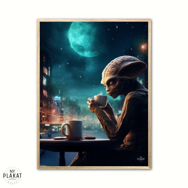 Alien med kaffe Nr. 1