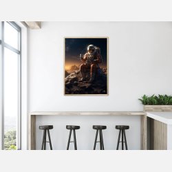Astronaut med kaffe plakat Nr. 1