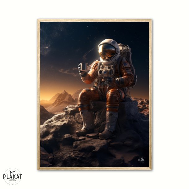 Astronaut med kaffe plakat Nr. 1