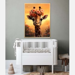 Giraffens Blomstermagi - Giraf Plakat 9