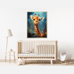 Giraffens Skovtur i Mnelys - Giraf Plakat 5