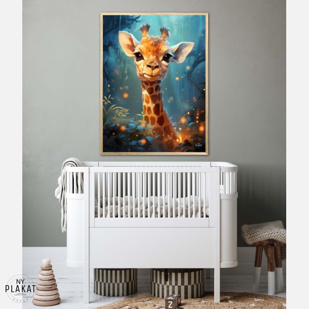 Giraffens Skovtur i Mnelys - Giraf Plakat 5