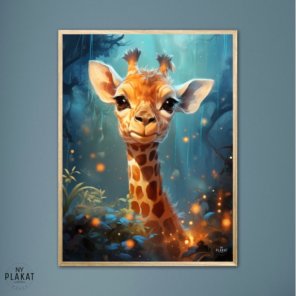 Giraffens Skovtur i Mnelys - Giraf Plakat 5