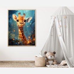 Giraffens Skovtur i Mnelys - Giraf Plakat 5