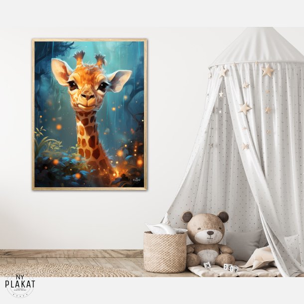 Giraffens Skovtur i Mnelys - Giraf Plakat 5