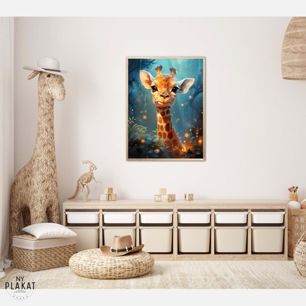 Giraffens Skovtur i Mnelys - Giraf Plakat 5