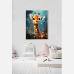 Giraffens Skovtur i Mnelys - Giraf Plakat 5