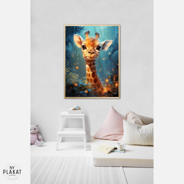 Giraffens Skovtur i Mnelys - Giraf Plakat 5