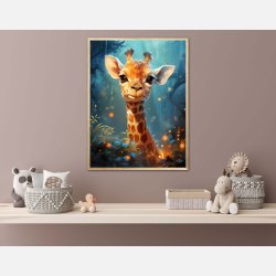 Giraffens Skovtur i Mnelys - Giraf Plakat 5