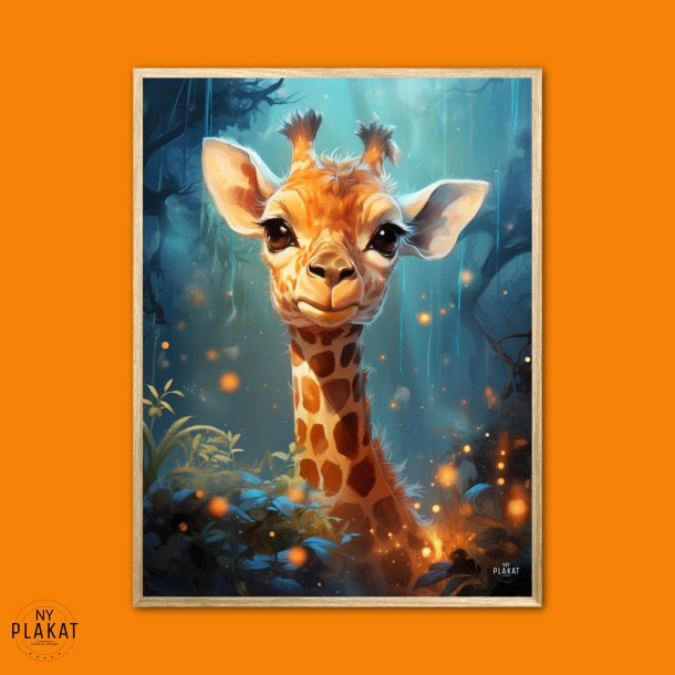 Giraffens Skovtur i Mnelys - Giraf Plakat 5