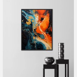 Opulent Abyss - Abstrakt Plakat