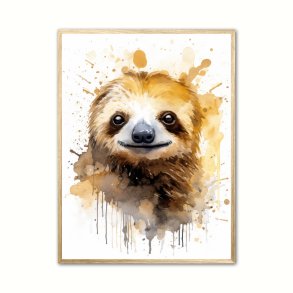 Dovendyr Plakat 2 - Vandfarve Effekt