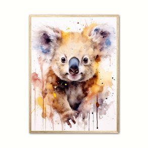 Koala Plakat 2 - Vandfarve Effekt