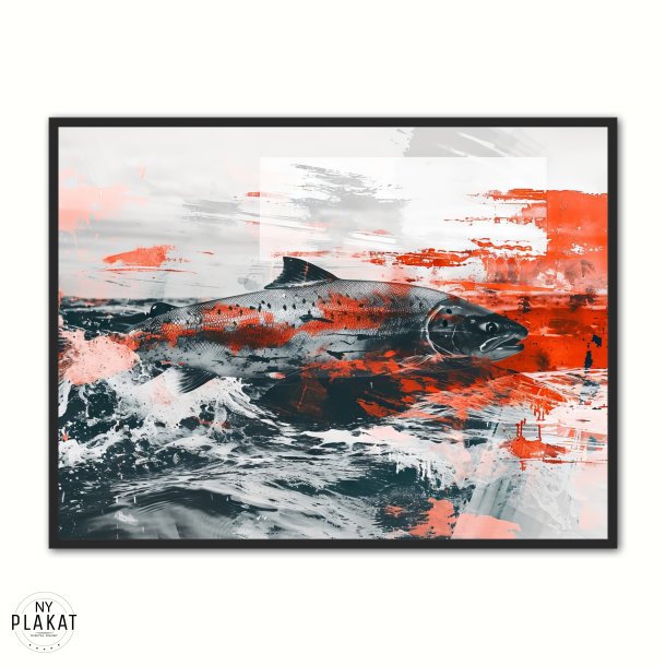 Fiske Plakat 2 - Laks