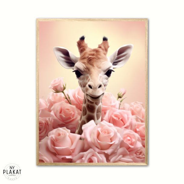 Giraffens Pinkfulde Eventyr - Giraf Plakat 32