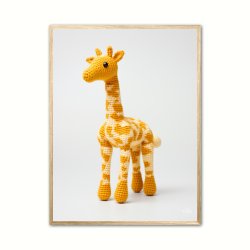 Gul Garn Giraf - Giraf Plakat 11