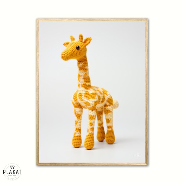 Gul Garn Giraf - Giraf Plakat 11