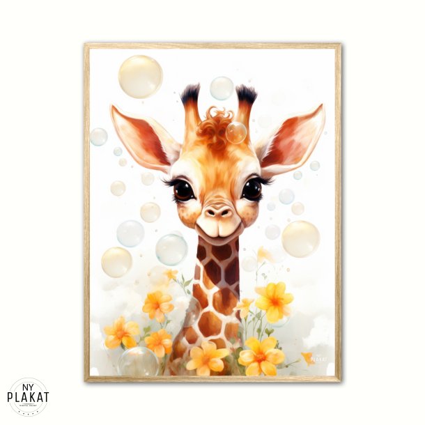 Giraffens Bobleleg - Giraf Plakat 14