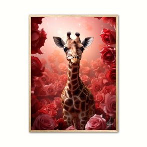 Giraffens Rde Rosesymfoni - Giraf Plakat 16