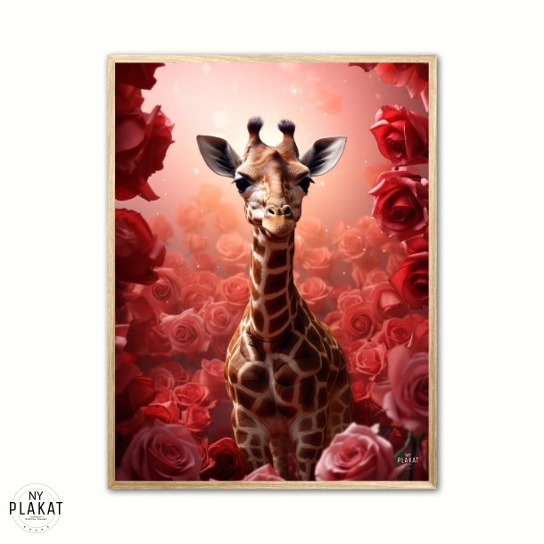Giraffens Rde Rosesymfoni - Giraf Plakat 16