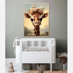 Giraffens Blomsterdrm - Giraf Plakat 10