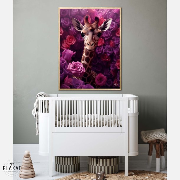 Giraffens Lilla Rosesymfoni - Giraf Plakat 24