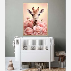 Giraffens Pinkfulde Eventyr - Giraf Plakat 32