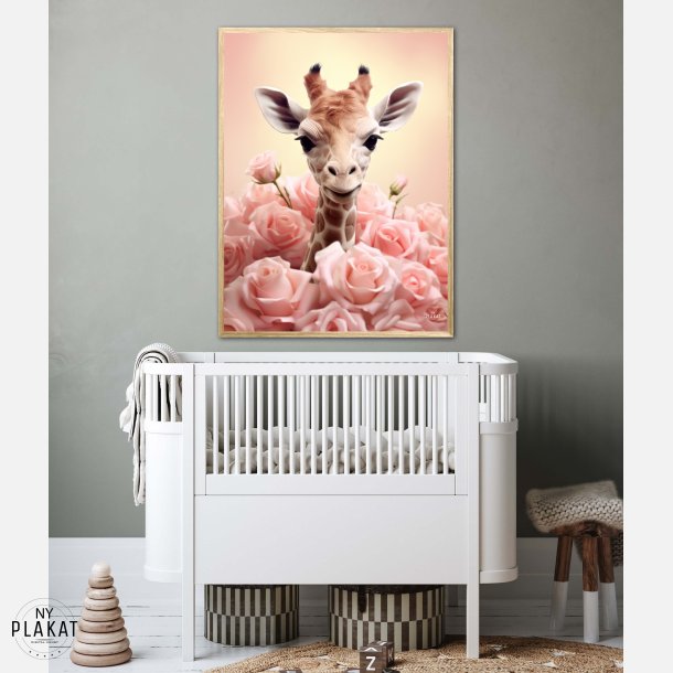 Giraffens Pinkfulde Eventyr - Giraf Plakat 32