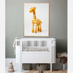 Gul Garn Giraf - Giraf Plakat 11